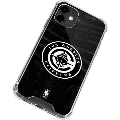 NBA LA Clippers Animal Print iPhone 12 Clear Case