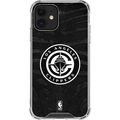 NBA LA Clippers Animal Print iPhone 12 Mini Clear Case