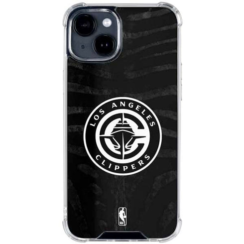 NBA LA Clippers Animal Print iPhone 14 Plus Clear Case