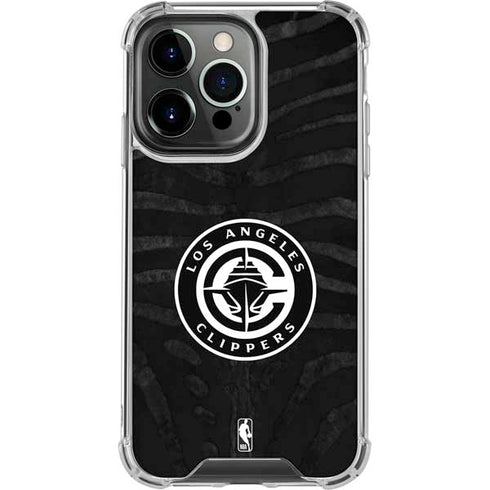 NBA LA Clippers Animal Print iPhone 14 Pro Clear Case