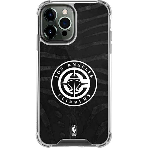 NBA LA Clippers Animal Print iPhone 14 Pro Max Clear Case