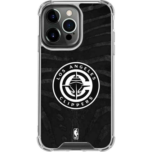 NBA LA Clippers Animal Print iPhone 15 Pro Max Clear Case