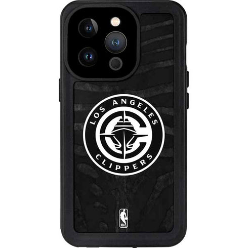 NBA LA Clippers Animal Print iPhone 15 Pro Waterproof Case