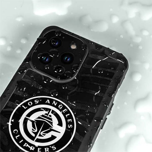 NBA LA Clippers Animal Print iPhone 15 Pro Waterproof Case