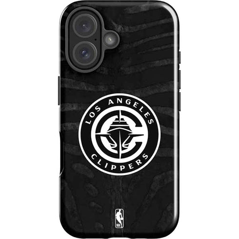 NBA LA Clippers Animal Print iPhone 16 Impact Case