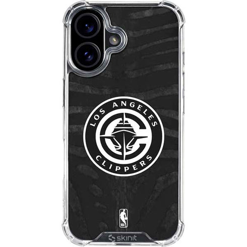 NBA LA Clippers Animal Print iPhone 16 Plus Clear Case