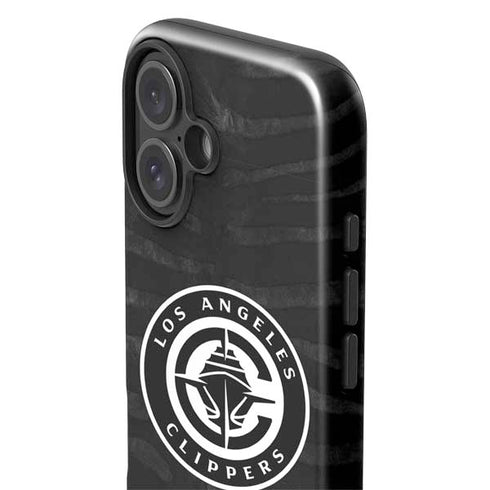 NBA LA Clippers Animal Print iPhone 16 Plus Impact Case