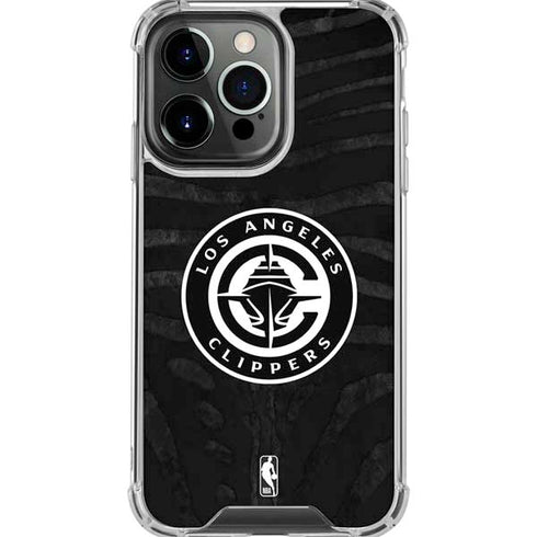 NBA LA Clippers Animal Print iPhone 16 Pro Max Clear Case