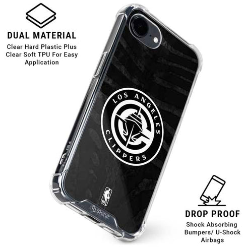 NBA LA Clippers Animal Print iPhone 16e Clear Case
