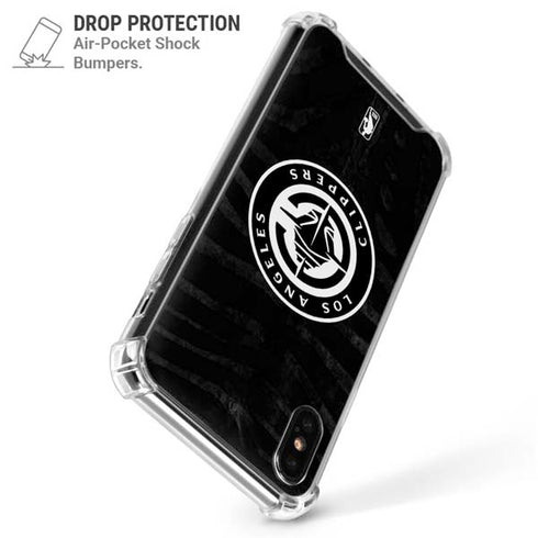NBA LA Clippers Animal Print iPhone XS Max Clear Case