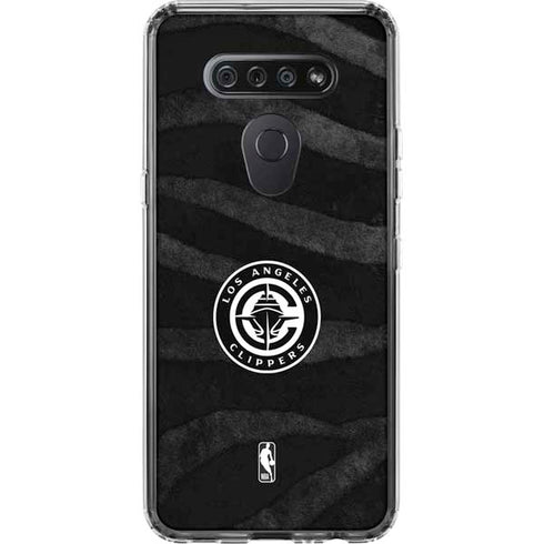NBA LA Clippers Animal Print LG K51/Q51 Clear Case