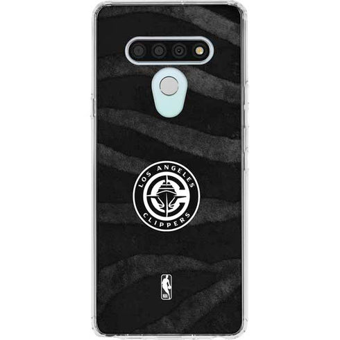 NBA LA Clippers Animal Print LG Stylo 6 Clear Case