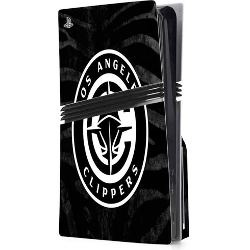 NBA LA Clippers Animal Print PS5 Pro Disk Console Skin