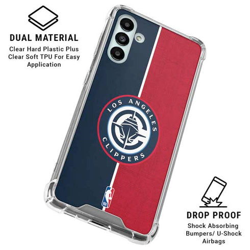 NBA LA Clippers Canvas Galaxy A13 5G Clear Case