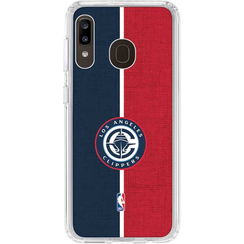 NBA LA Clippers Canvas Galaxy A20 Clear Case