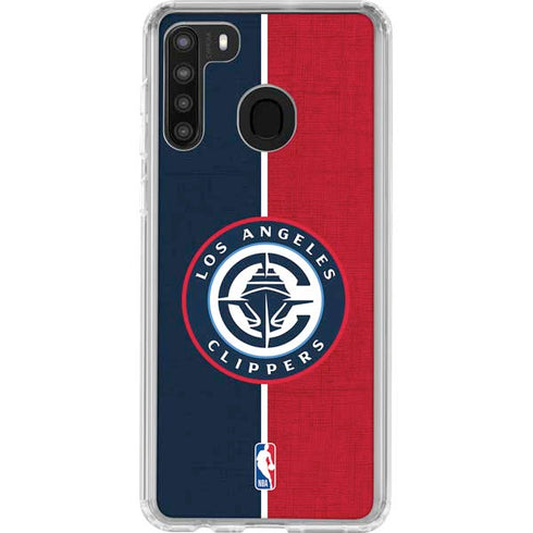 NBA LA Clippers Canvas Galaxy A21 Clear Case