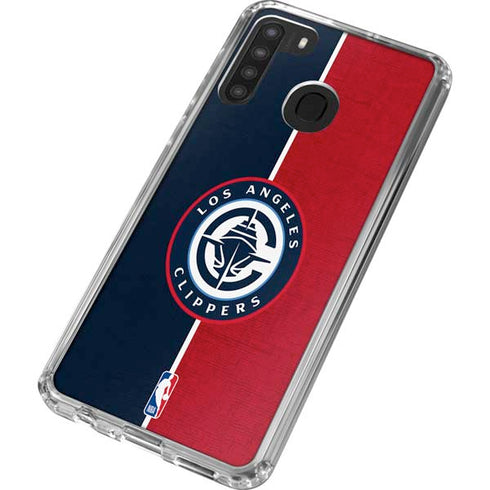 NBA LA Clippers Canvas Galaxy A21 Clear Case