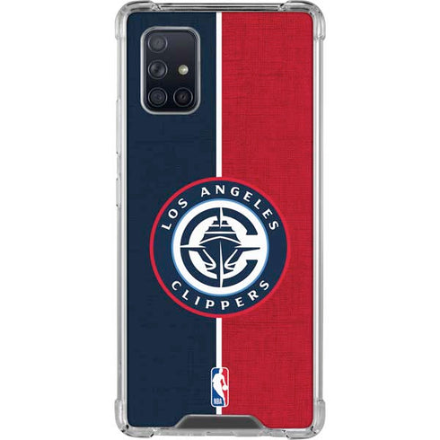 NBA LA Clippers Canvas Galaxy A71 5G Clear Case