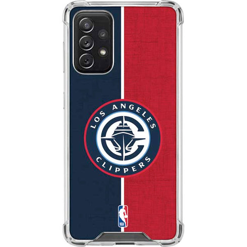 NBA LA Clippers Canvas Galaxy A72 5G Clear Case