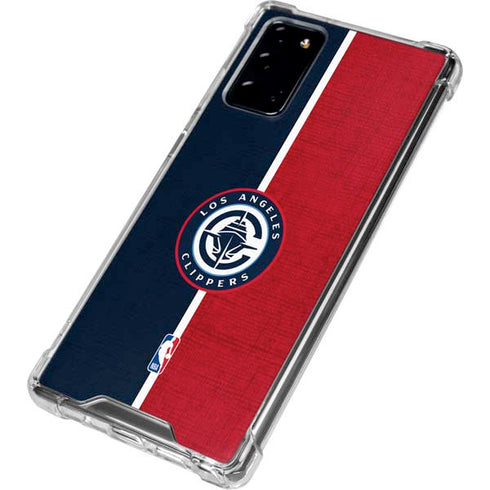 NBA LA Clippers Canvas Galaxy Note20 5G Clear Case