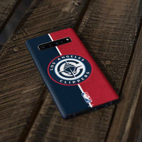 NBA LA Clippers Canvas Galaxy S10 Skin