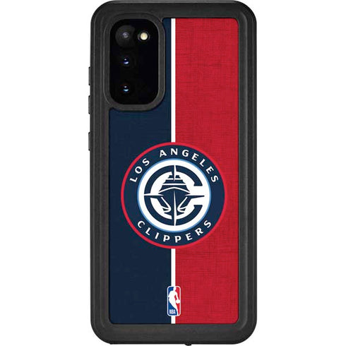 NBA LA Clippers Canvas Galaxy S20 Waterproof Case