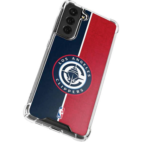 NBA LA Clippers Canvas Galaxy S21 FE Clear Case