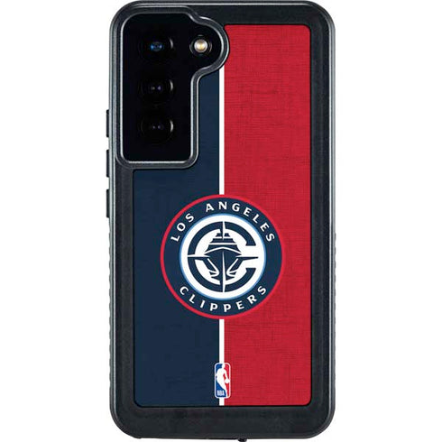 NBA LA Clippers Canvas Galaxy S23 Waterproof Case