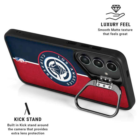 NBA LA Clippers Canvas Galaxy S25 Kickstand Case
