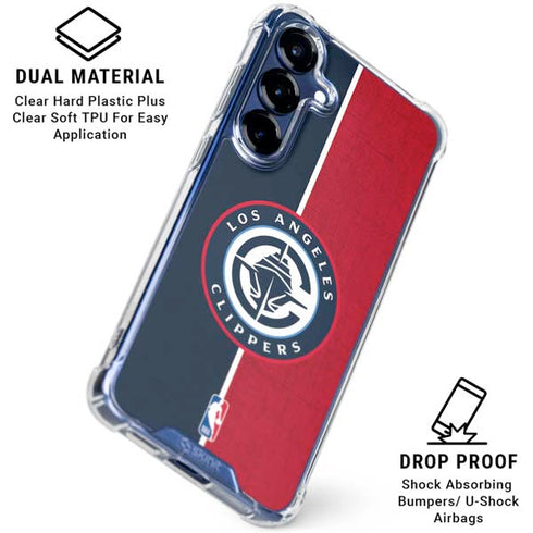 NBA LA Clippers Canvas Galaxy S25 Clear Case