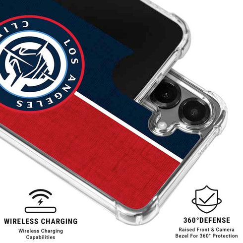 NBA LA Clippers Canvas Galaxy S26 Clear Case