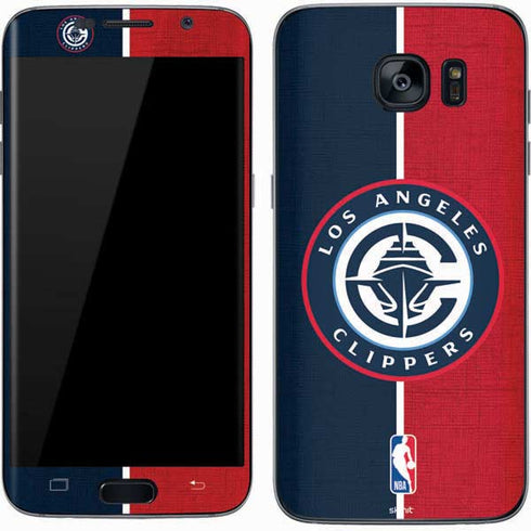 NBA LA Clippers Canvas Galaxy S7 Skin
