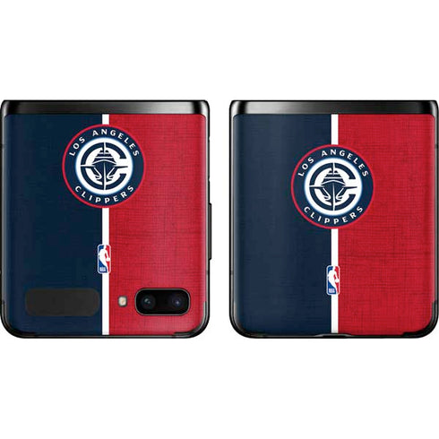 NBA LA Clippers Canvas Galaxy Z Flip Skin