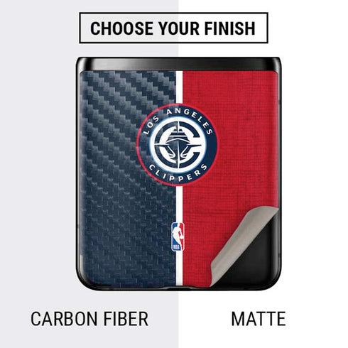 NBA LA Clippers Canvas Galaxy Z Flip Skin