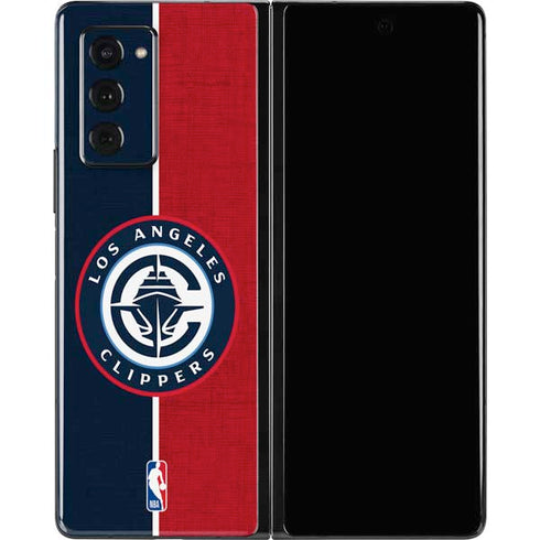 NBA LA Clippers Canvas Galaxy Z Fold2 5G Skin