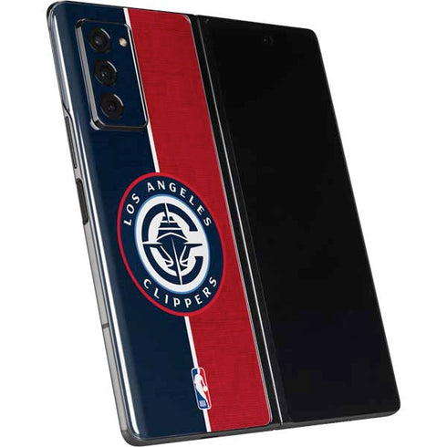 NBA LA Clippers Canvas Galaxy Z Fold2 5G Skin