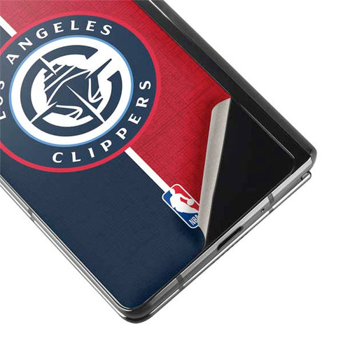 NBA LA Clippers Canvas Galaxy Z Fold2 5G Skin