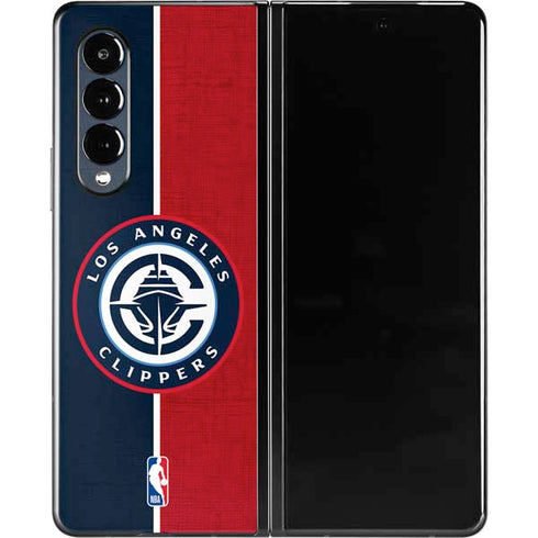 NBA LA Clippers Canvas Galaxy Z Fold3 5G Skin