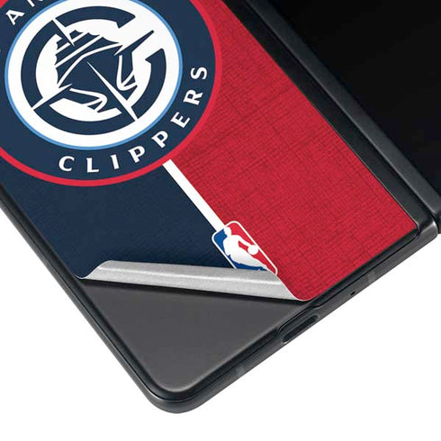 NBA LA Clippers Canvas Galaxy Z Fold3 5G Skin