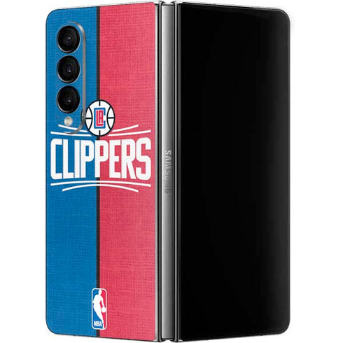 NBA LA Clippers Canvas Galaxy Z Fold4 5G Skin