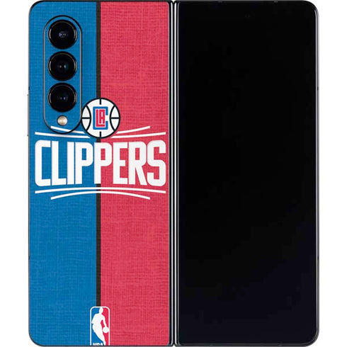 NBA LA Clippers Canvas Galaxy Z Fold4 5G Skin