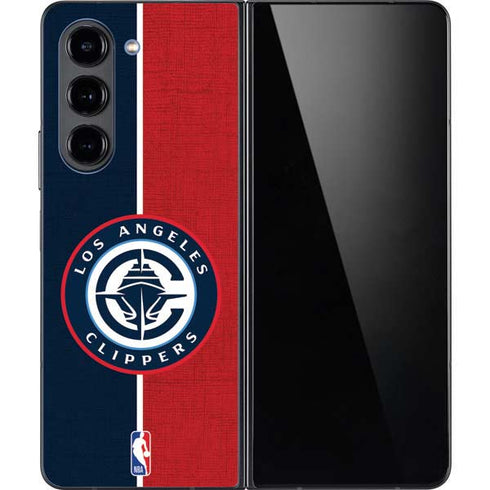 NBA LA Clippers Canvas Galaxy Z Fold5 5G Skin