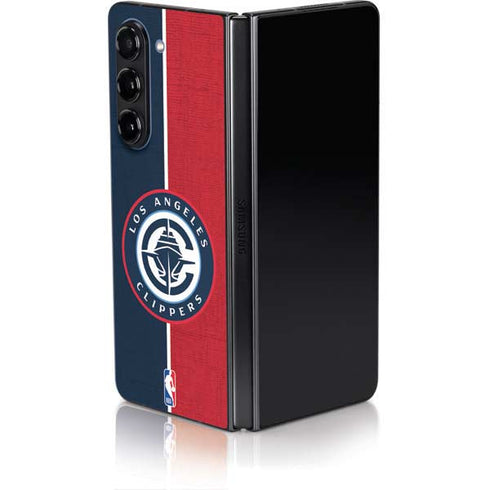 NBA LA Clippers Canvas Galaxy Z Fold5 5G Skin