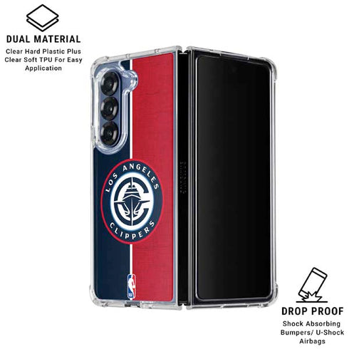 NBA LA Clippers Canvas Galaxy Z Fold6 Clear Case