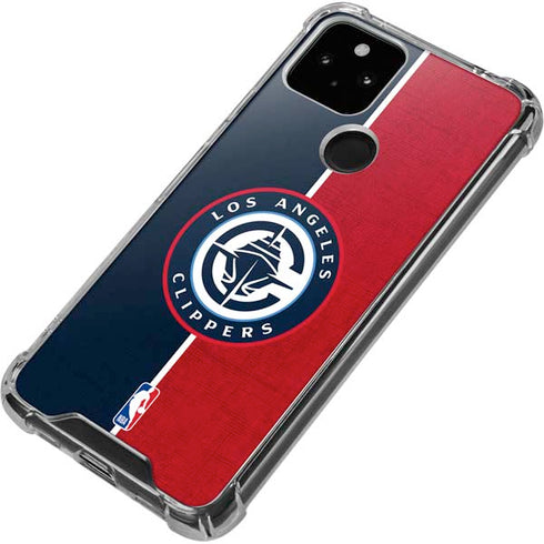 NBA LA Clippers Canvas Google Pixel 5a 5G Clear Case