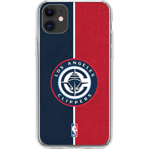 NBA LA Clippers Canvas iPhone 11 Clear Case