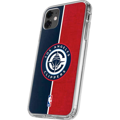 NBA LA Clippers Canvas iPhone 11 Clear Case