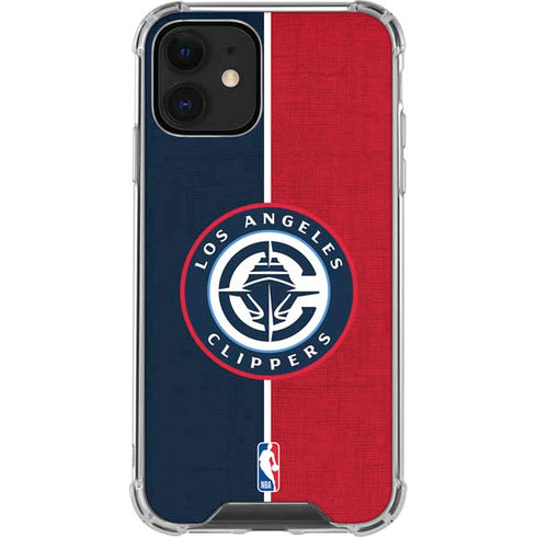 NBA LA Clippers Canvas iPhone 12 Clear Case