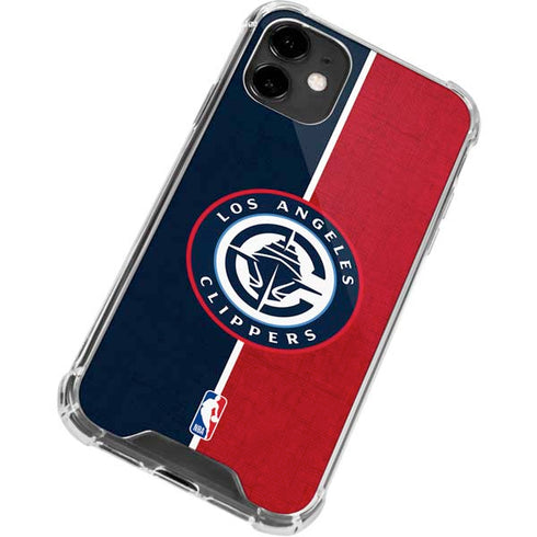 NBA LA Clippers Canvas iPhone 12 Clear Case