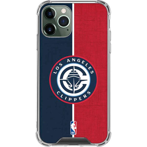 NBA LA Clippers Canvas iPhone 12 Pro Clear Case